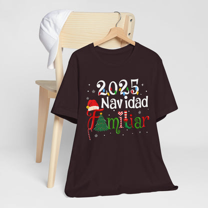 Navidad Familiar 2025 Shirt – Spanish Feliz Navidad Matching Holiday Tee