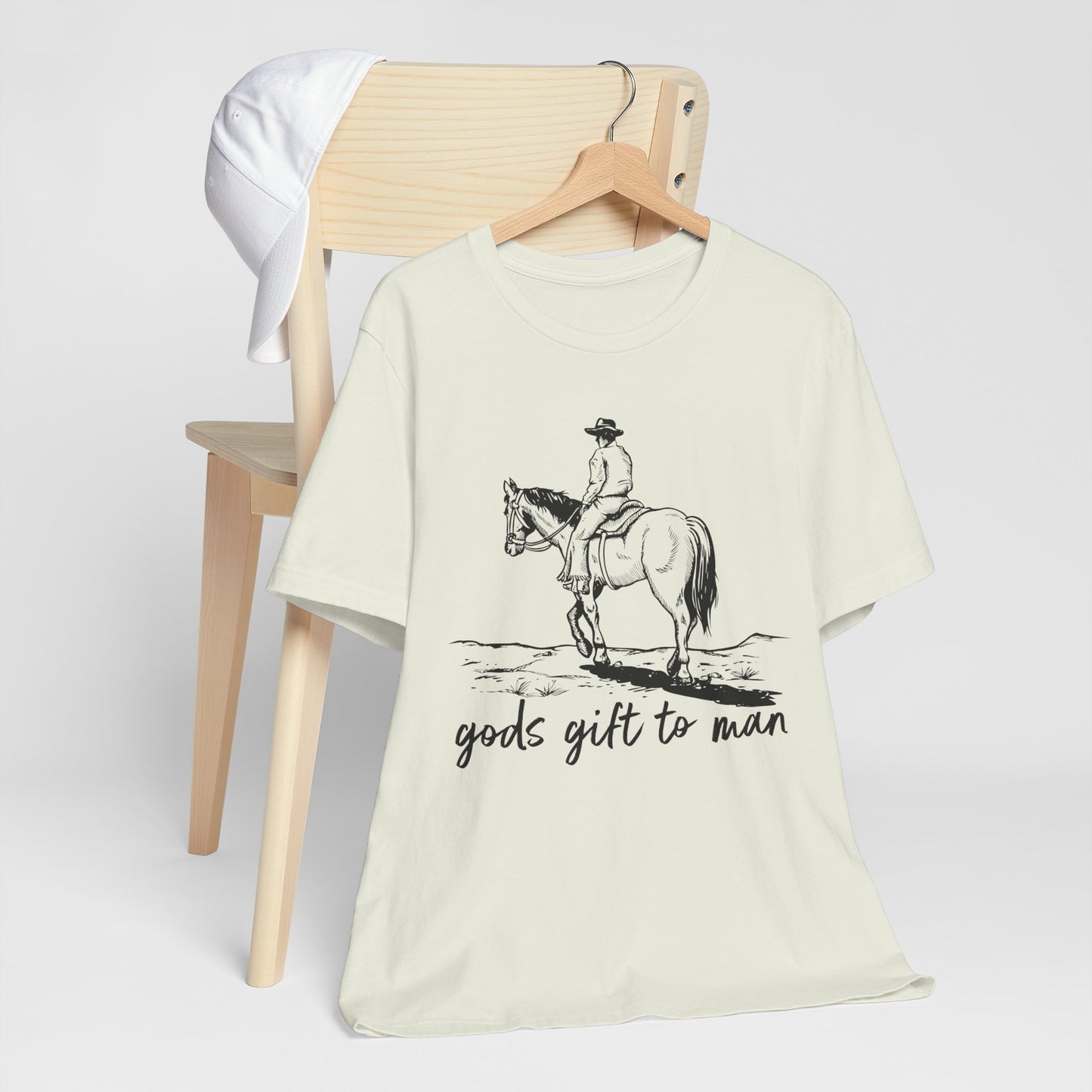 God’s Gift to Man Shirt – Cowboy Howdy Rodeo Christian Western Tee