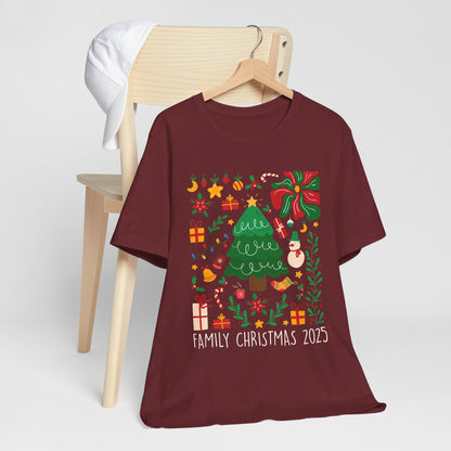 Family Christmas 2025 Shirt – Vintage Boho Holiday Family Group Shirt