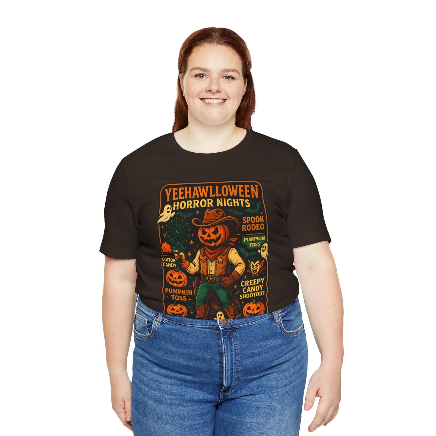 Yeehawlloween Shirt – Western Rodeo Halloween Carnival Cowgirl Cowboy Tee