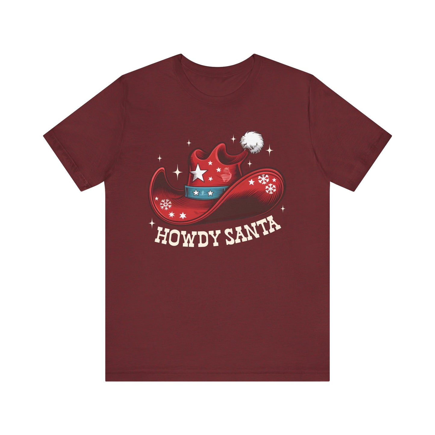 Howdy Santa Shirt – Funny Cowboy Claus Western Christmas Holiday Pajama Tee
