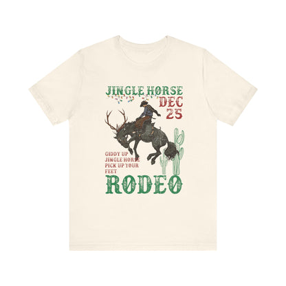 Giddy Up Jingle Horse Shirt – Western Rodeo Howdy Christmas Holiday Tee