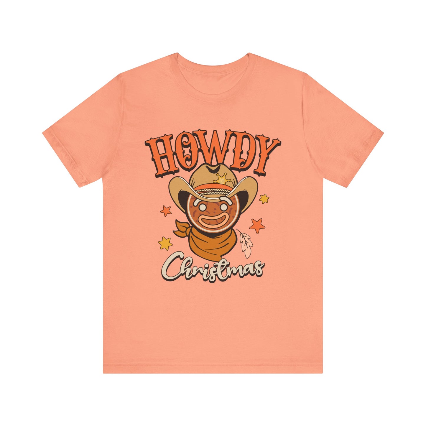 Christmas Howdy Cowboy Gingerbread Shirt – Funny Retro Western Holiday Pajama Tee
