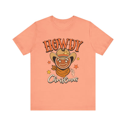 Christmas Howdy Cowboy Gingerbread Shirt – Funny Retro Western Holiday Pajama Tee