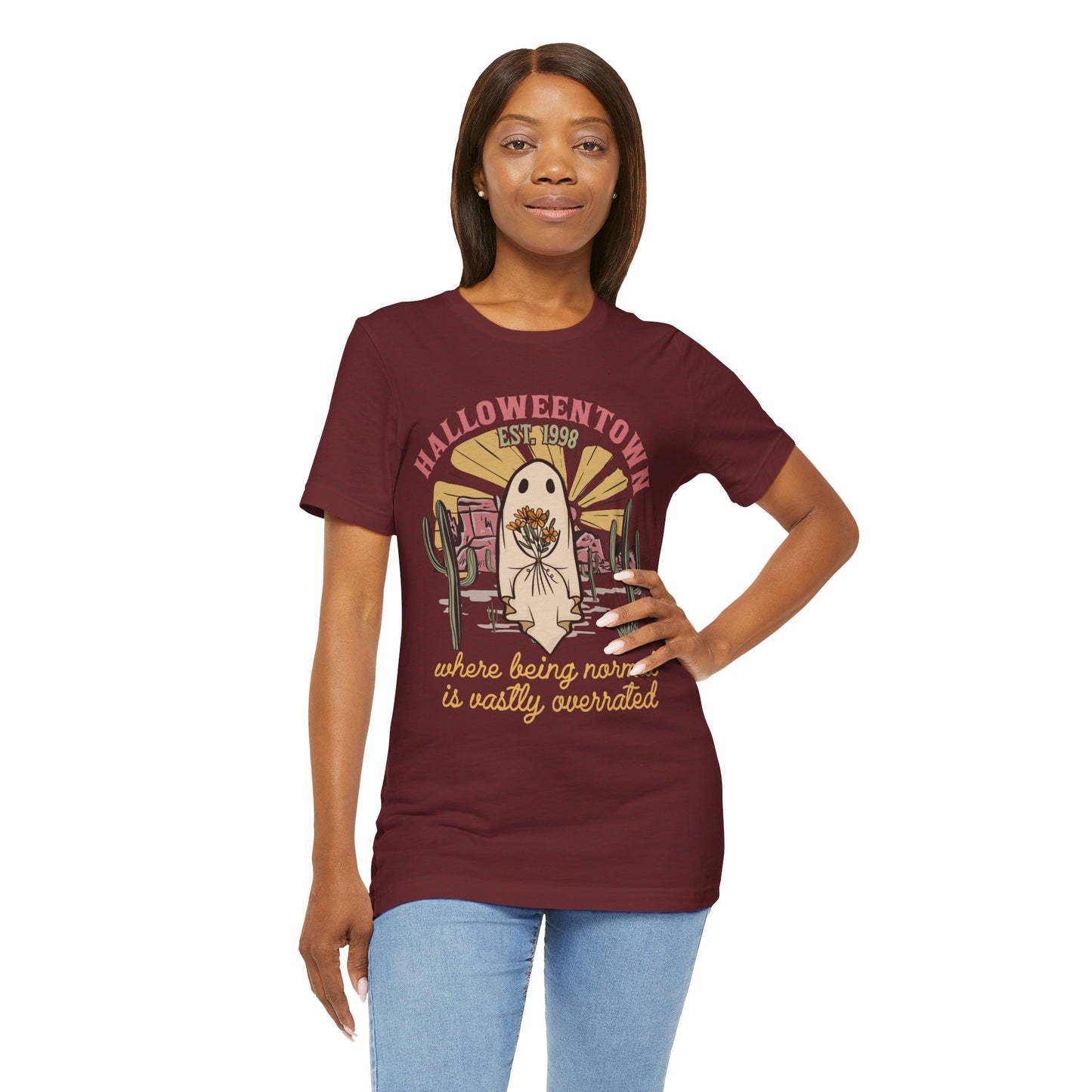 Halloweentown Est. 1998 Shirt – Retro Western Ghost Pumpkin Rodeo Tee