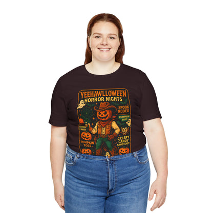 Yeehawlloween Shirt – Western Rodeo Halloween Carnival Cowgirl Cowboy Tee
