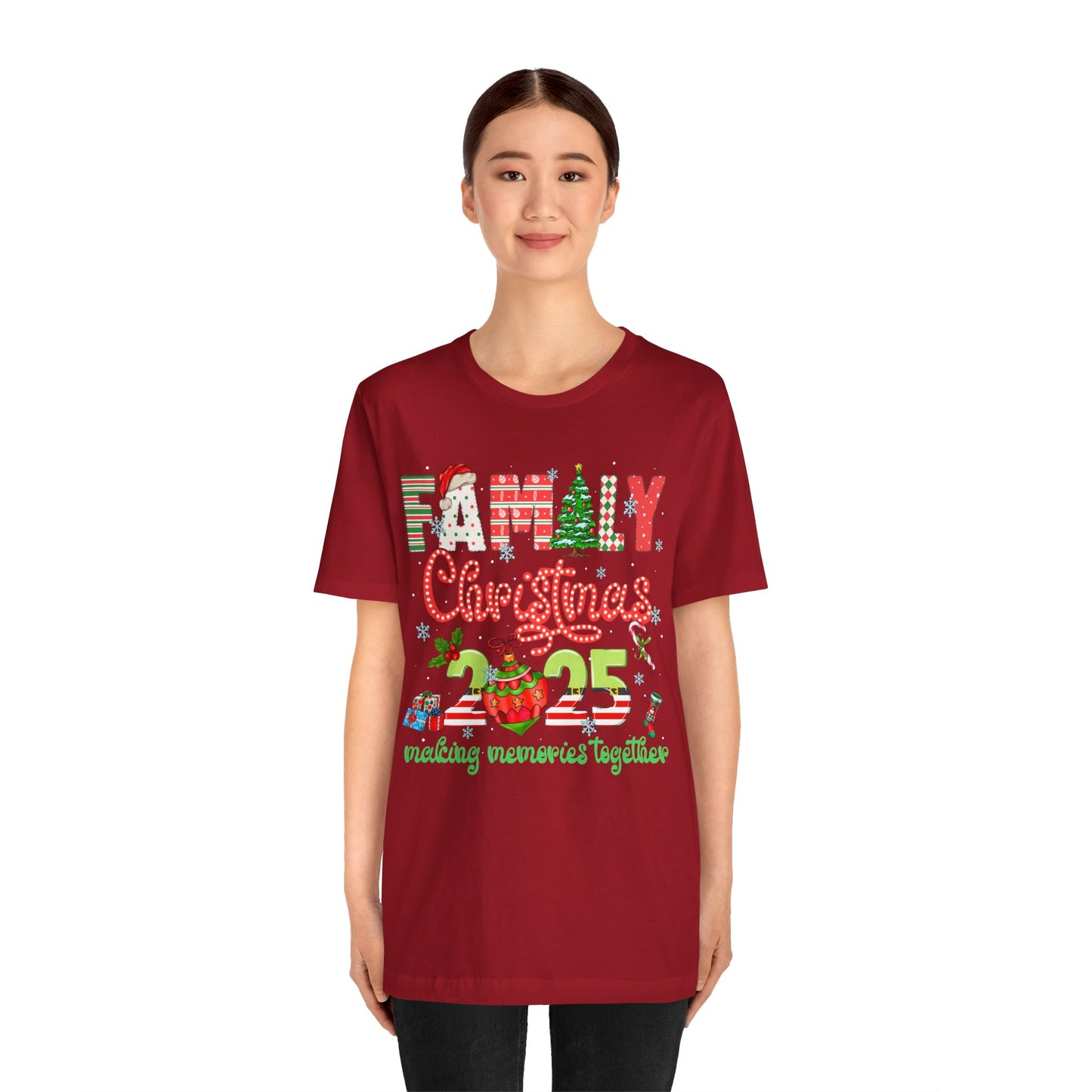 Family Christmas 2025 Matching Shirt – Festive Holiday Lights Ornament Tee