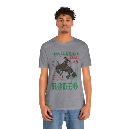 Giddy Up Jingle Horse Shirt – Western Rodeo Howdy Christmas Holiday Tee