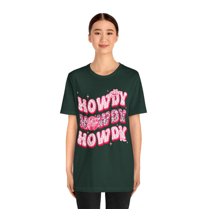 Howdy Pink Cowgirl Shirt – Leopard Disco Western Rodeo Country Girl Tee