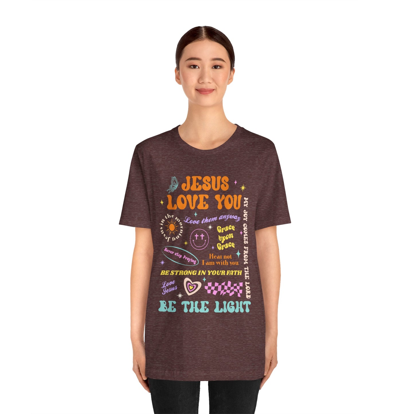 Jesus Loves You Shirt – Groovy Retro Christian Faith Encouragement Bible Tee