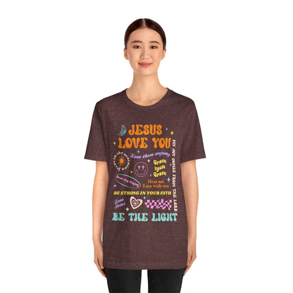 Jesus Loves You Shirt – Groovy Retro Christian Faith Encouragement Bible Tee