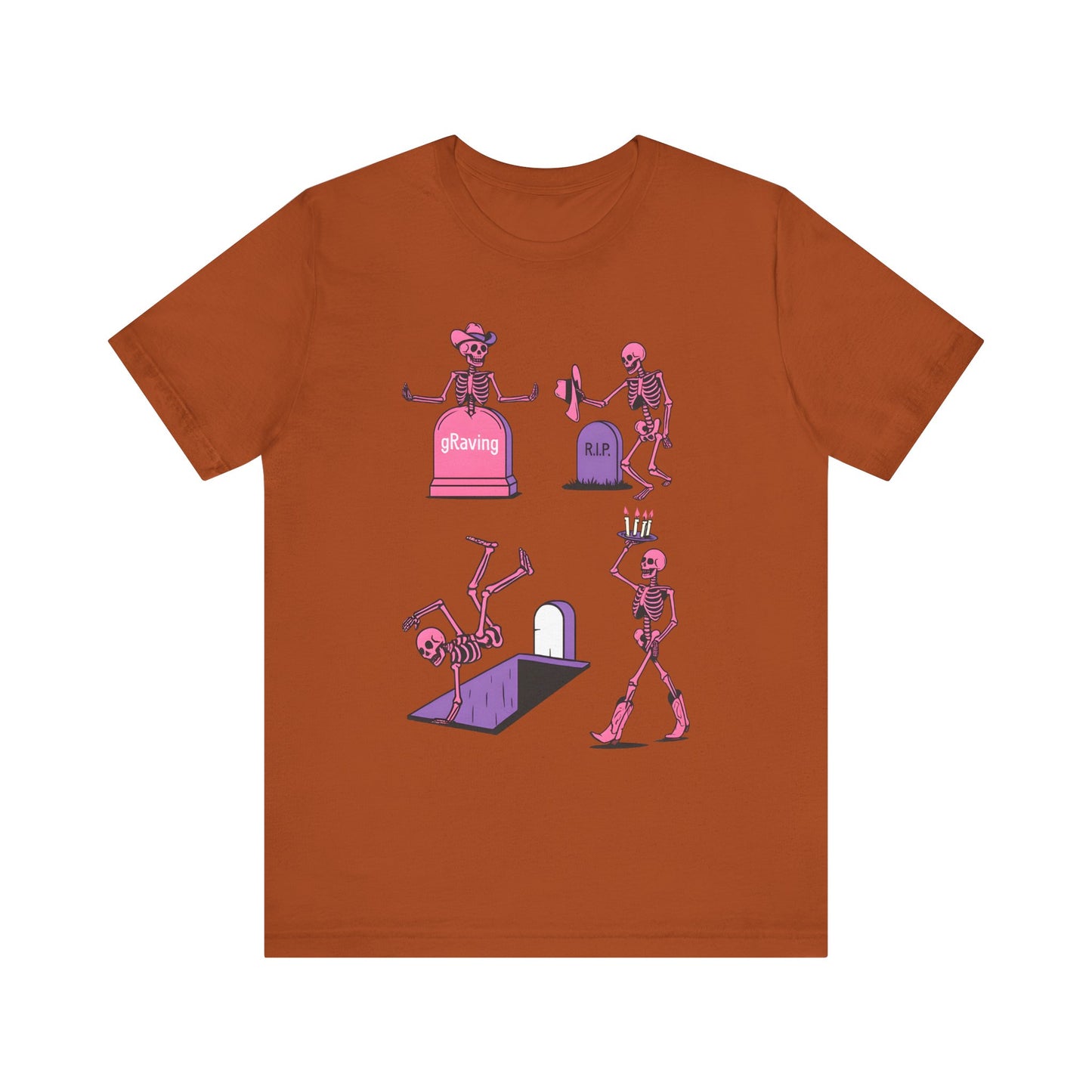 Graving Skeleton Cowgirl Shirt – Funny Western Halloween Rodeo Tee