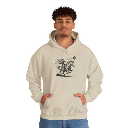 Retro Cowboy Riding Horse Hoodie – Christian Scripture Western Rodeo Pullover