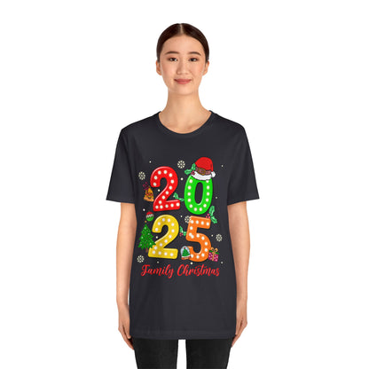 2025 Family Christmas Shirt – Cute Matching Holiday Lights Group Tee
