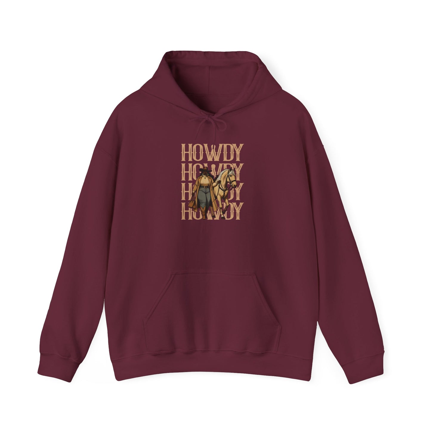 Howdy Black Cowgirl Hoodie – Country Western Rodeo Melanin Texas Pullover