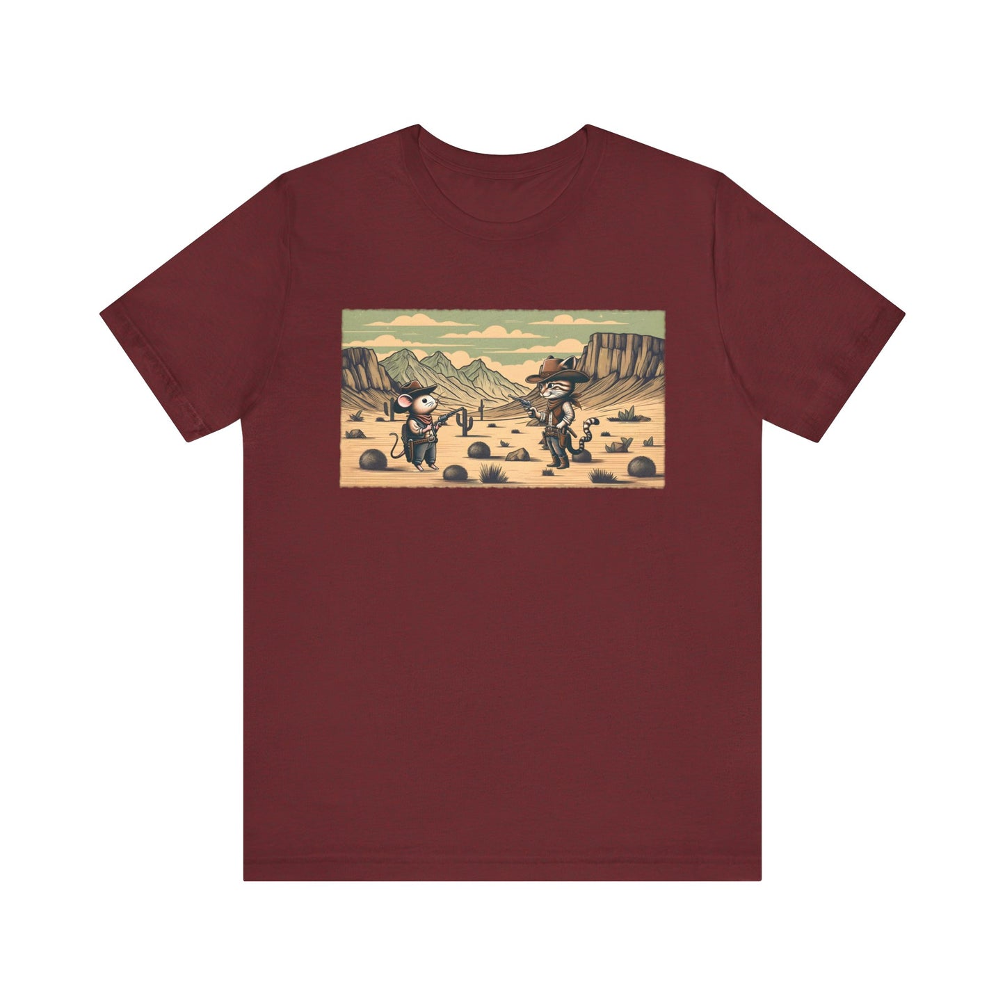 Southern Western Cat & Mouse Shirt – Cowboy Meowdy Rodeo Fight Tee