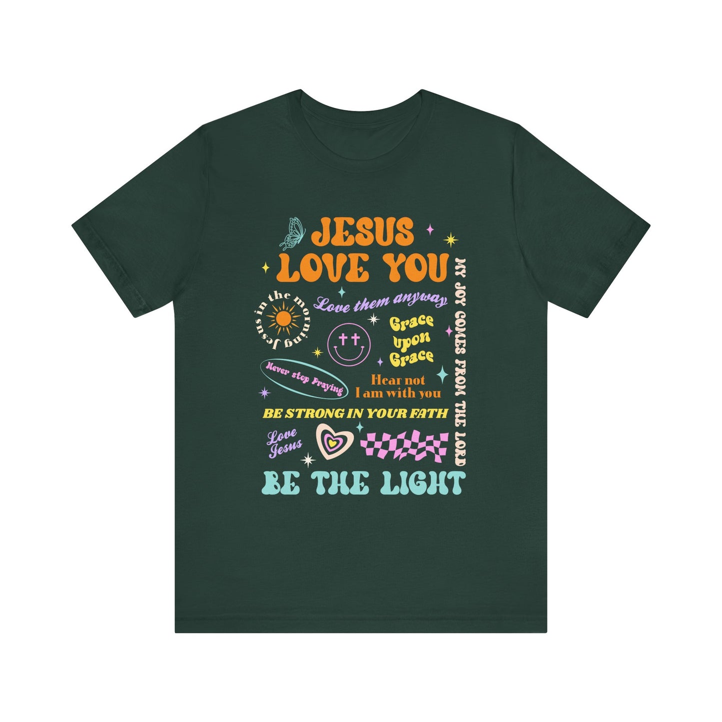 Jesus Loves You Shirt – Groovy Retro Christian Faith Encouragement Bible Tee