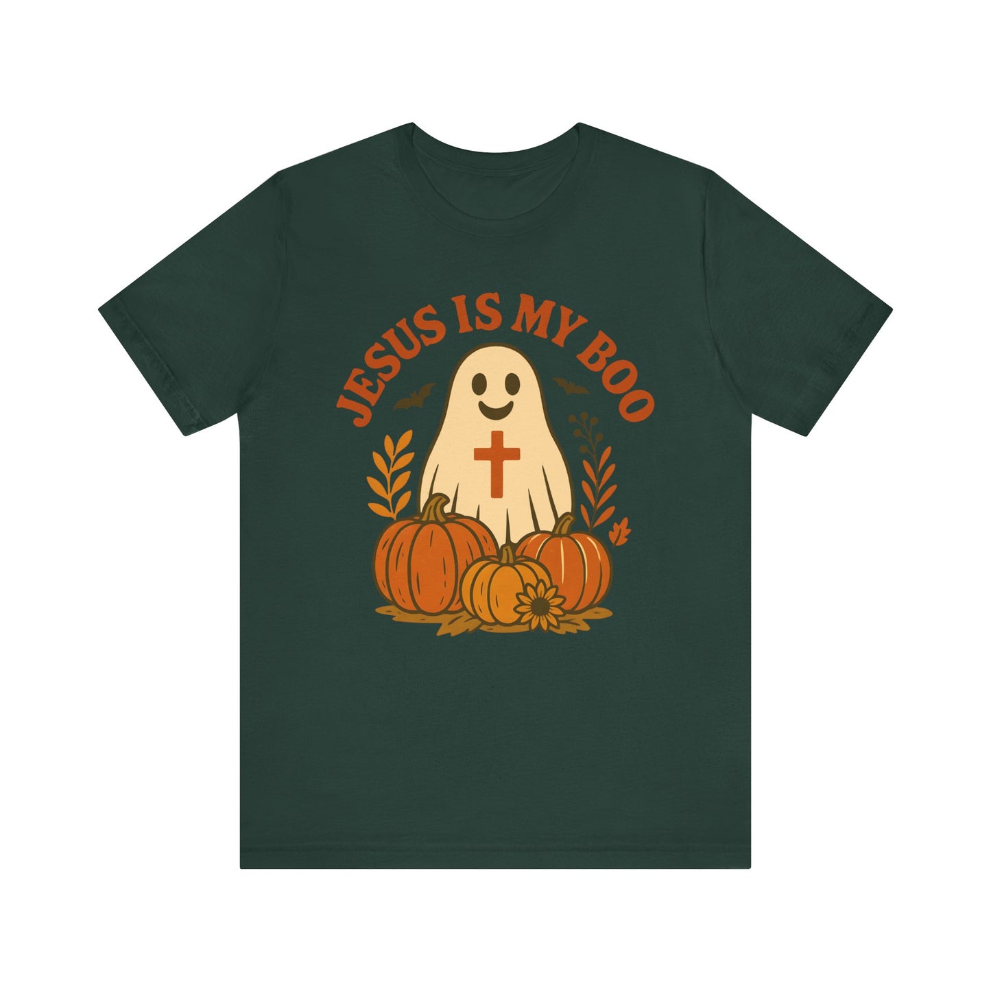 Jesus Is My Boo Shirt – Cute Christian Ghost Pumpkin Halloween Faith Tee