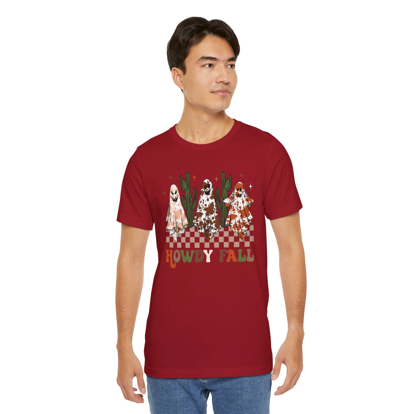 Howdy Fall Retro Ghost Shirt – Western Cowboy Cowgirl Halloween Tee