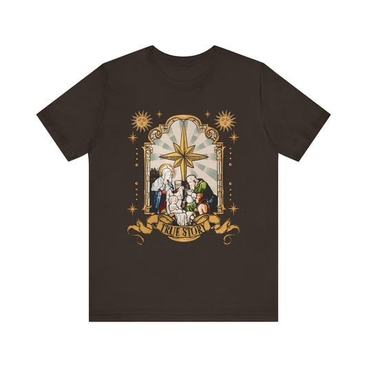 True Story Jesus Shirt – Christian Nativity Christmas Pajama Faith Tee