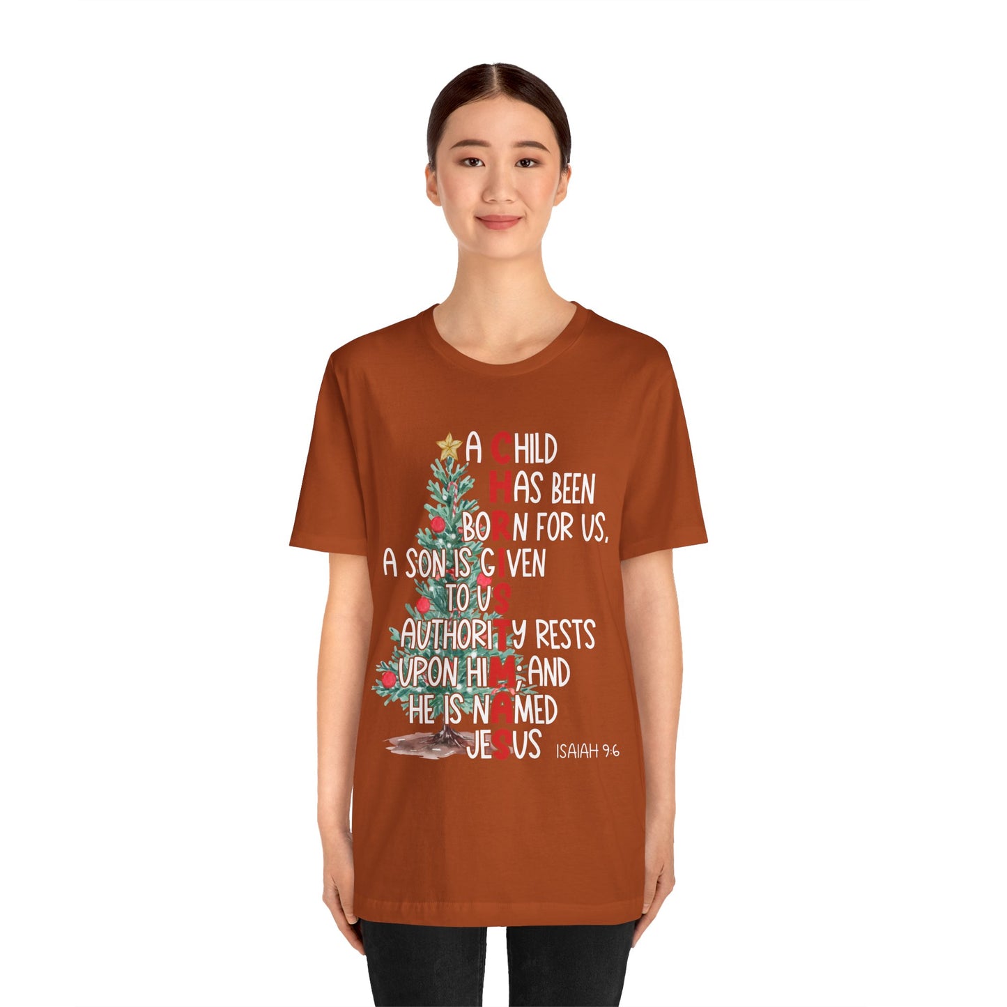 Christmas Jesus Mighty God Shirt – Isaiah 9:6 Christian Bible Verse Holiday Tee