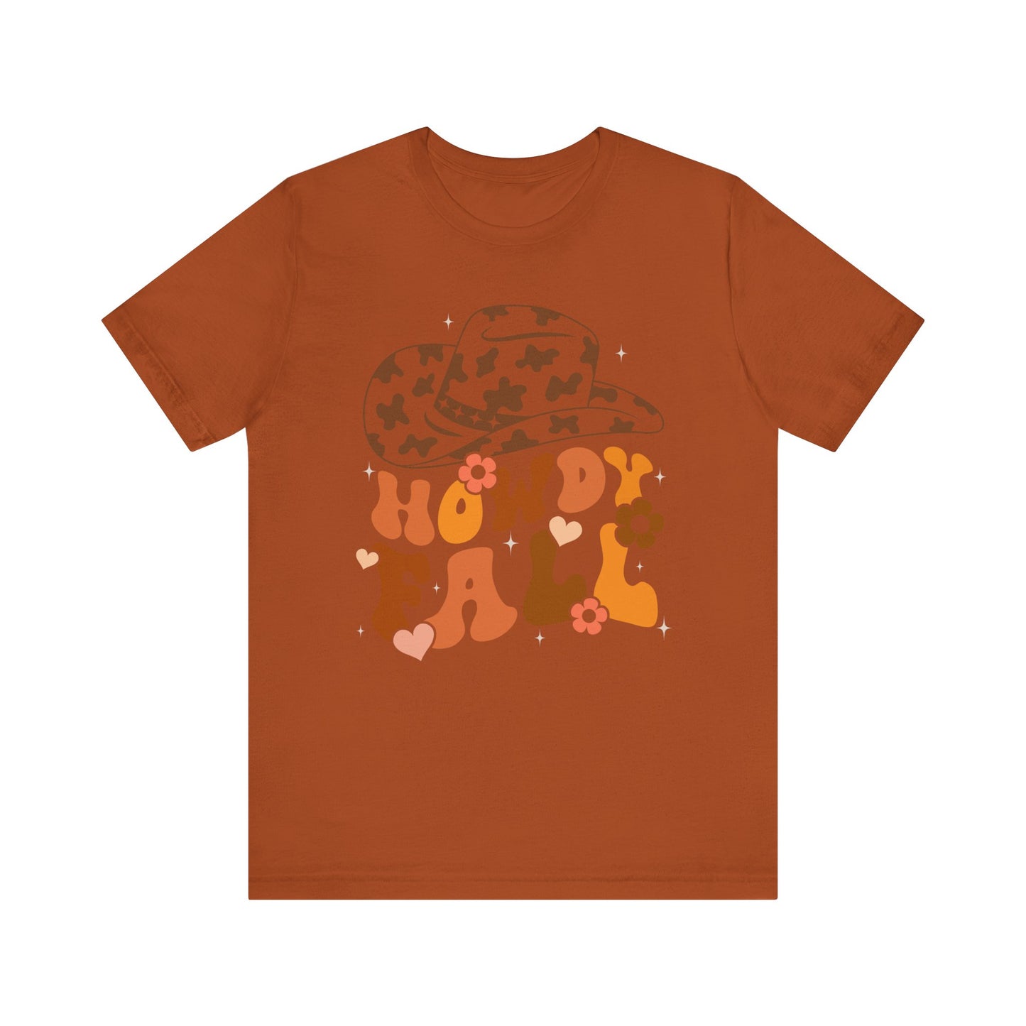 Retro Groovy Howdy Fall Shirt – Western Cowboy Pumpkin Thanksgiving Tee
