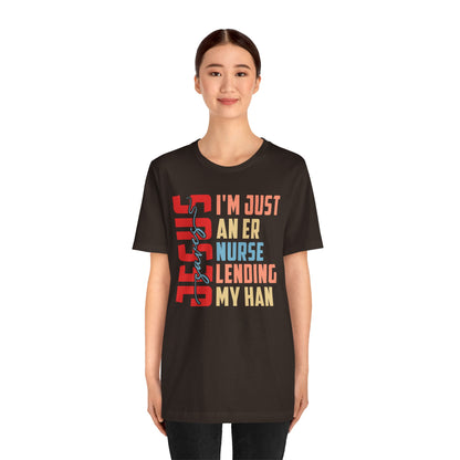 Jesus Saves ER Nurse Shirt – Retro Christian Emergency Room Faith Nurse Tee
