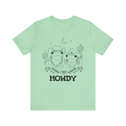 Howdy Frog Toad Couple Shirt – Cowboy Cowgirl Western Rodeo Cactus Tee