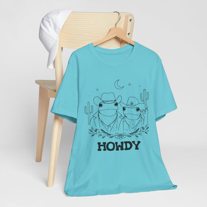 Howdy Frog Toad Couple Shirt – Cowboy Cowgirl Western Rodeo Cactus Tee