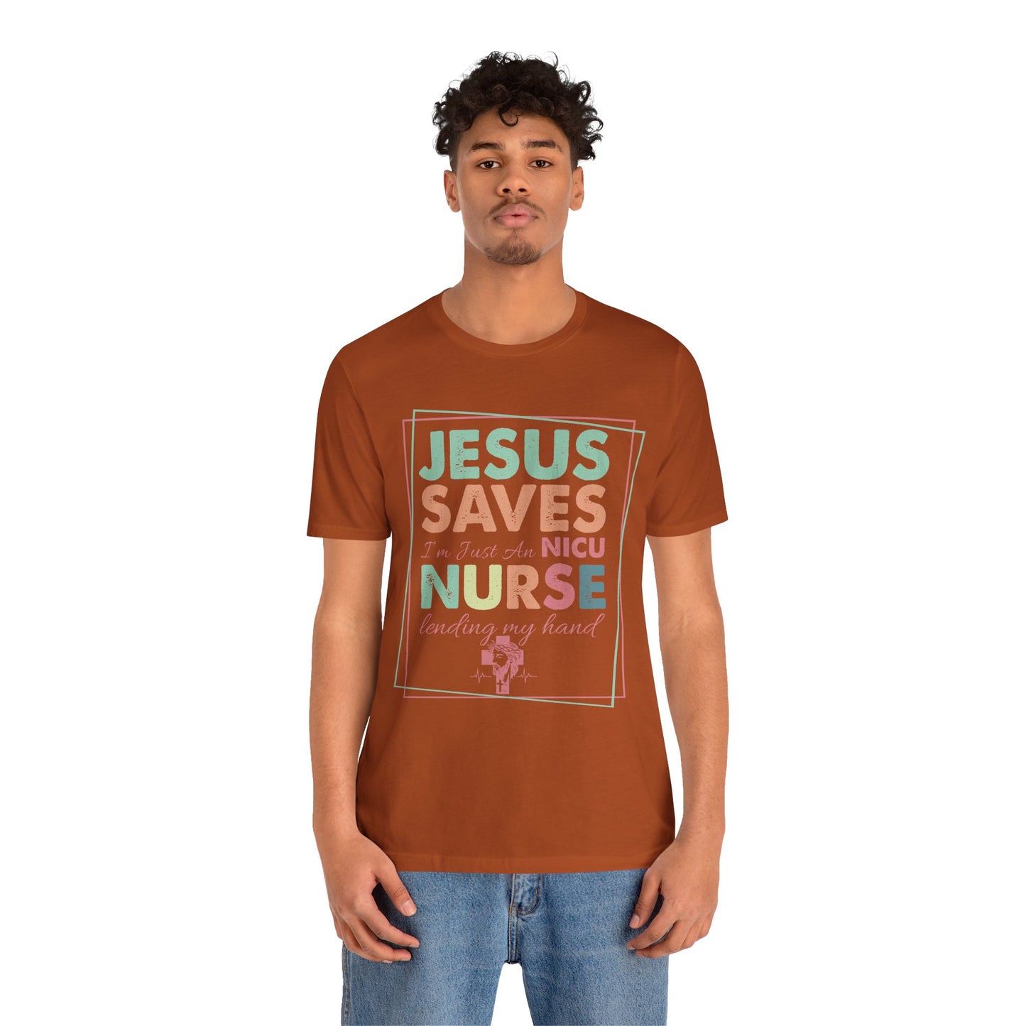 Jesus Saves NICU Nurse Shirt – Christian Neonatal Nurse Gift, Faith-Based Nurse Appreciation Tee
