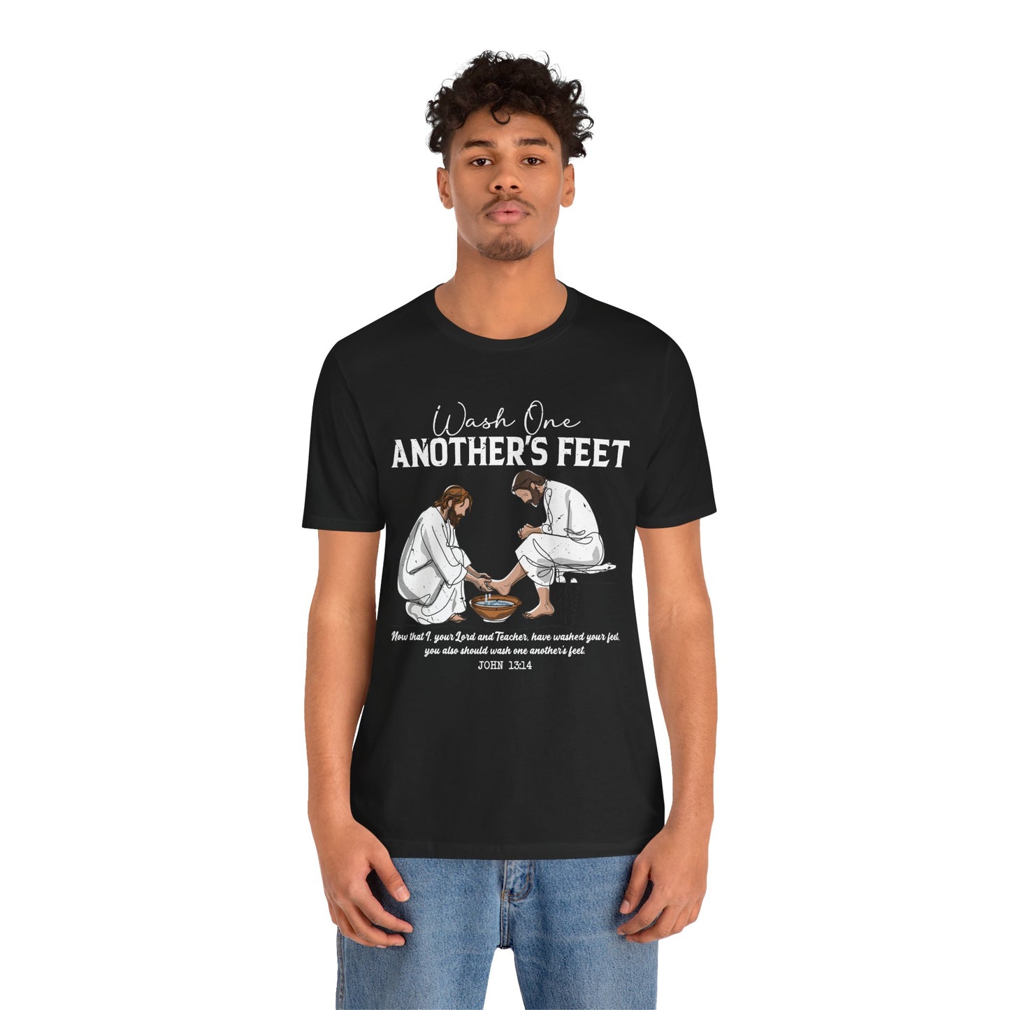 Wash One Another’s Feet Shirt – John 13:14 Christian Servant Heart Tee