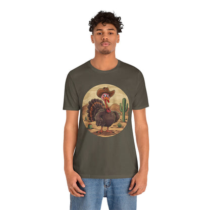 Western Thanksgiving Cowboy Turkey Shirt – Texas Desert Cowgirl Tee