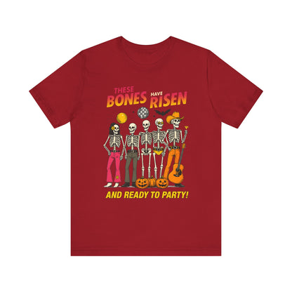 These Bones Have Risen Shirt Funny Christian Skeleton Halloween Tee
