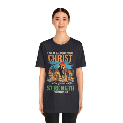 I Can Do All Things Through Christ Shirt – Western Rodeo Christian Tee