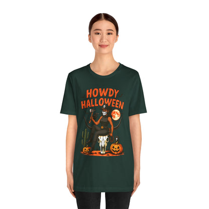 Howdy Halloween Shirt – Skeleton Cowgirl Western Fall Rodeo Tee