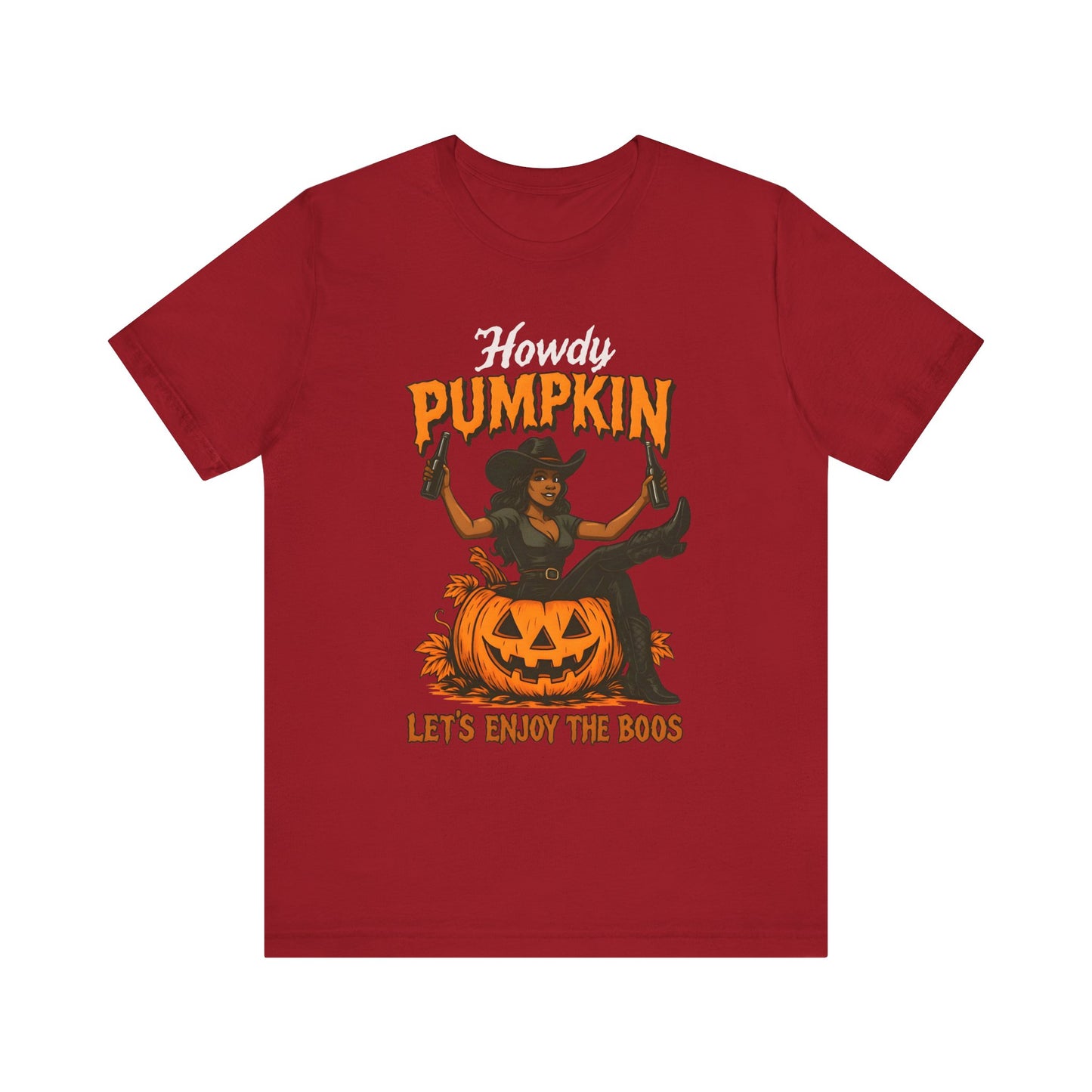 Howdy Pumpkin Shirt – Funny Black Cowgirl Western Halloween Tee