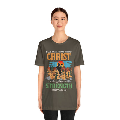 I Can Do All Things Through Christ Shirt – Western Rodeo Christian Tee