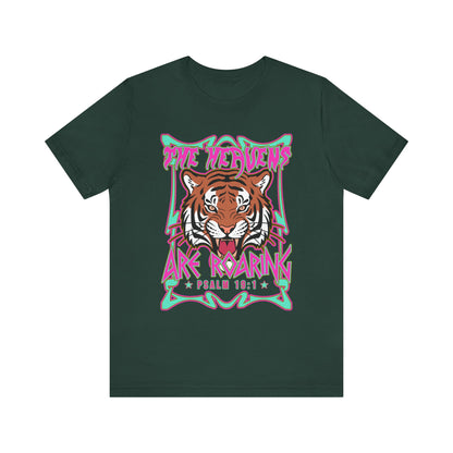 The Heavens Are Roaring Shirt – Psalm 19:1 Tiger Christian Faith Tee