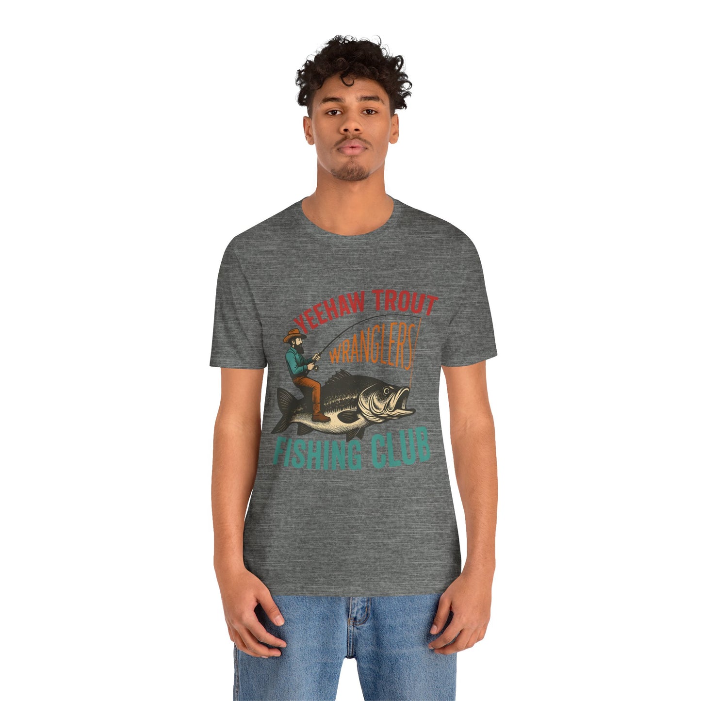 Yeehaw Trout Wranglers Shirt – Funny Cowboy Fishing Club Western Tee