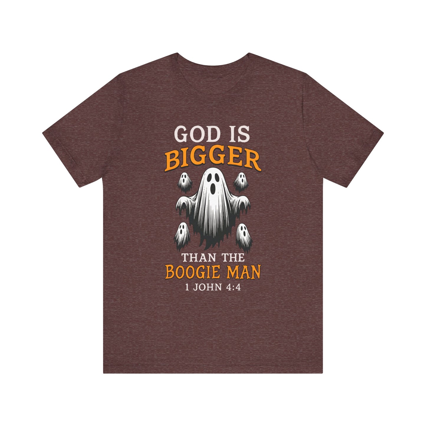 God Is Bigger Than the Boogie Man Shirt – Christian Ghost Halloween Faith Tee