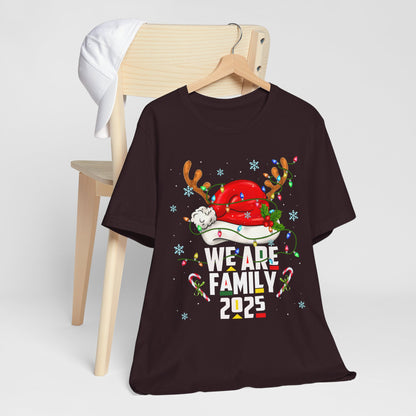 We Are Family 2025 Shirt – Afro Christmas Tree & Santa Matching Black Family Tee