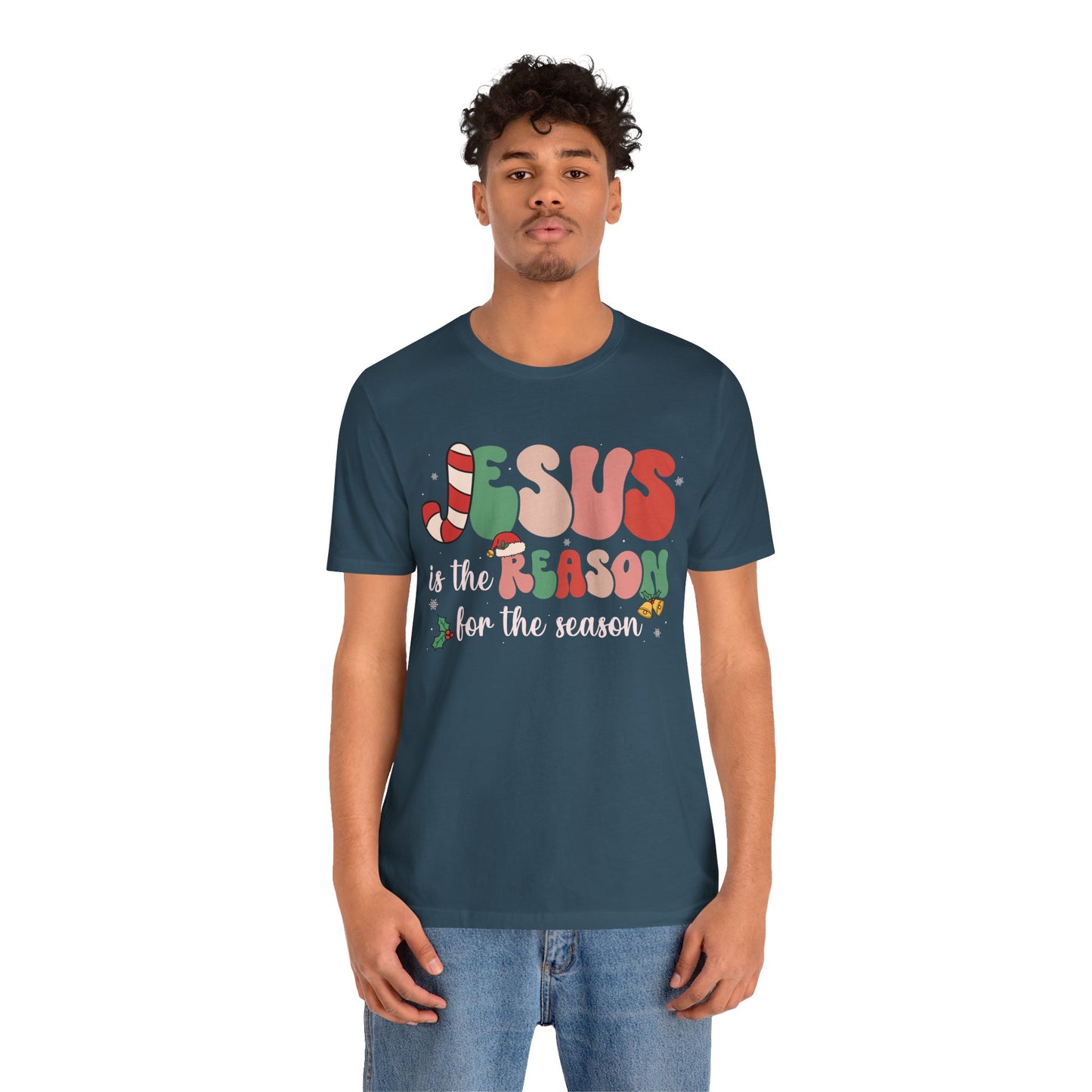 Retro Groovy Jesus Christmas Shirt – Vintage Christian Faith Holiday Tee