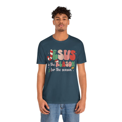 Retro Groovy Jesus Christmas Shirt – Vintage Christian Faith Holiday Tee